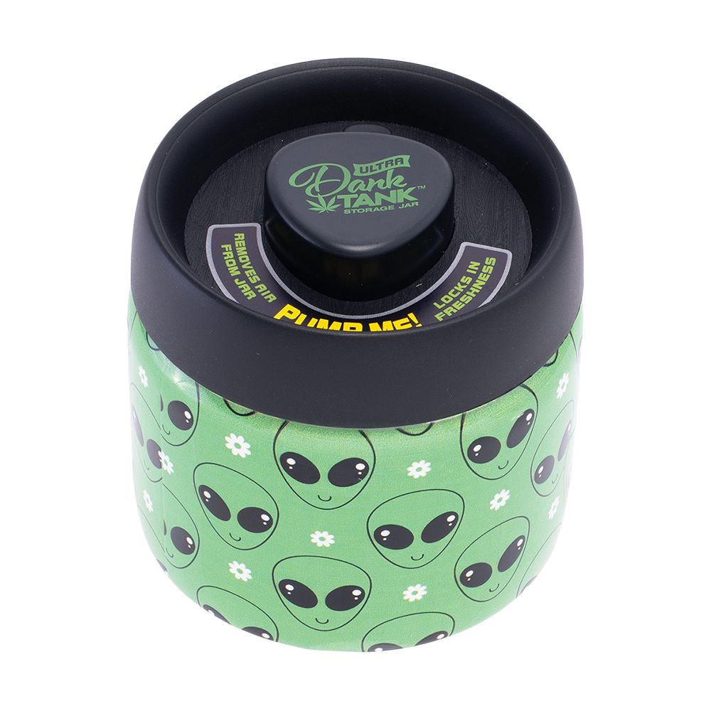 Fujima Dank Tank Vacuum Glass Jar - 4.2" / Green Alien