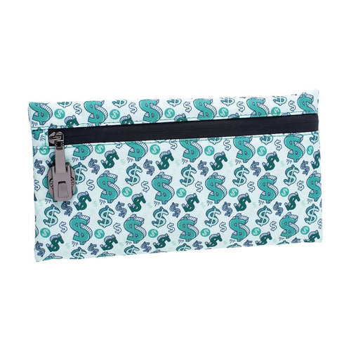 11IN X 6IN SMELLPROOF POUCH - DOLLAR SIGNS $ | Ziggy's Miami