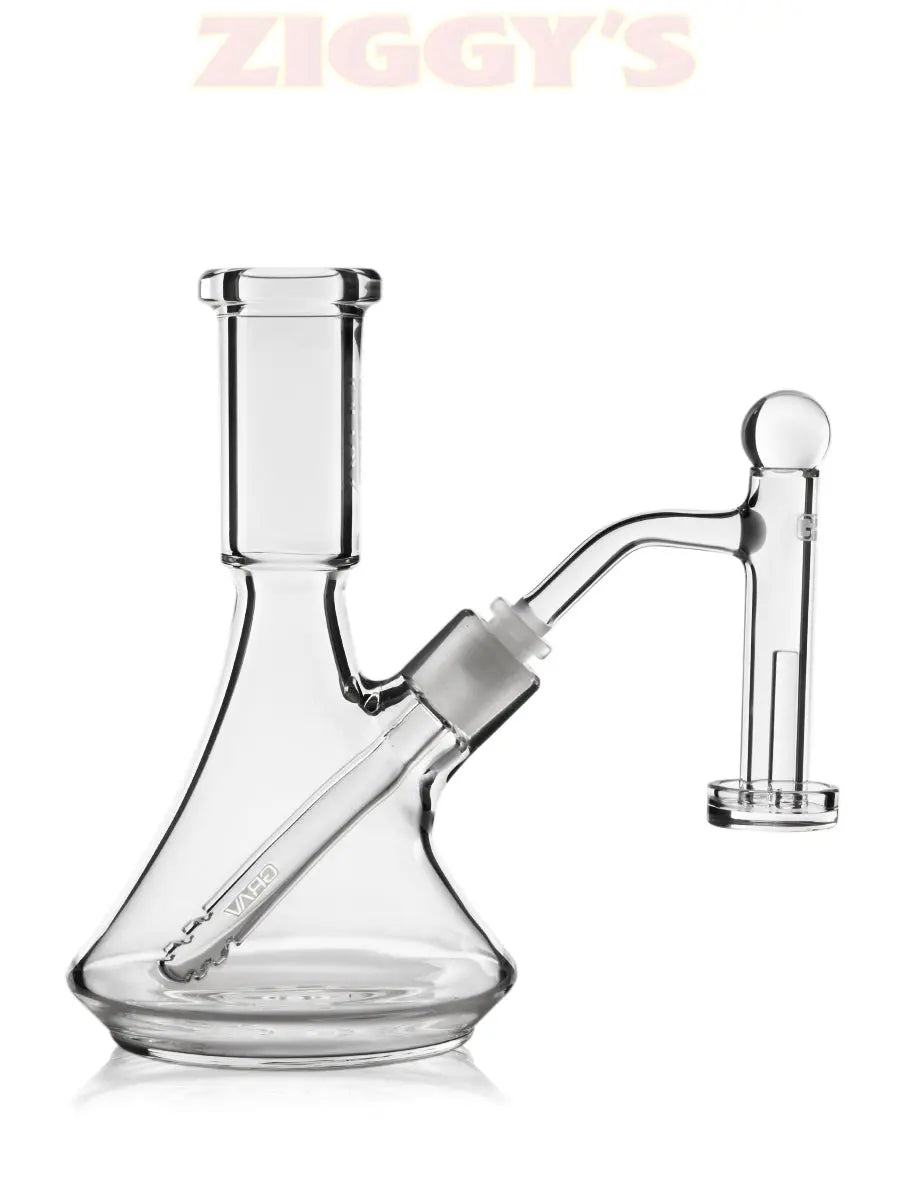 GRAV® 10mm 45° Quartz Control Tower Banger Set Smoke Drop