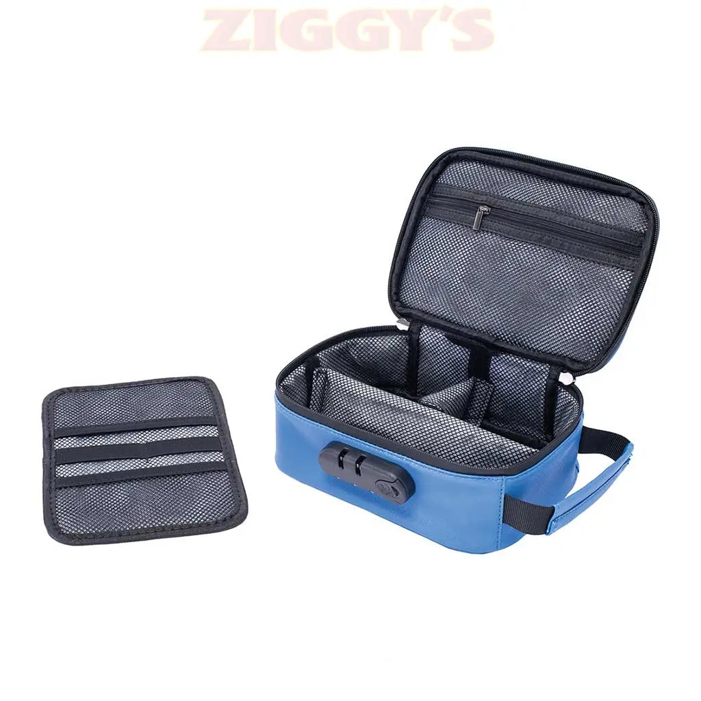 9IN X 6.5IN X 3.5 SMELLPROOF BAG - CLASSIC BLUE Smoke Drop