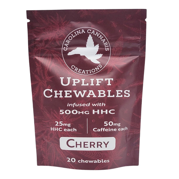 Uplift Chewables | HHC+Caffeine | Cherry 20ct bag