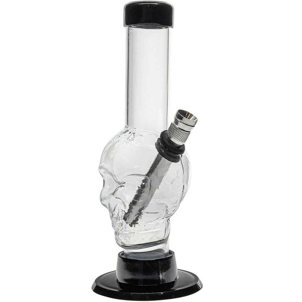 Mini Alien Head Acrylic Bong - 6" Tall