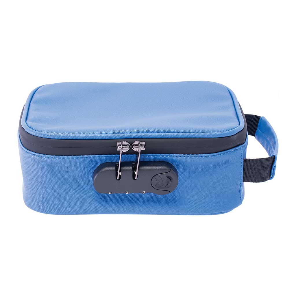 9in x 6.5in x 3.5 Smellproof Bag - Classic Blue | Ziggy's Miami