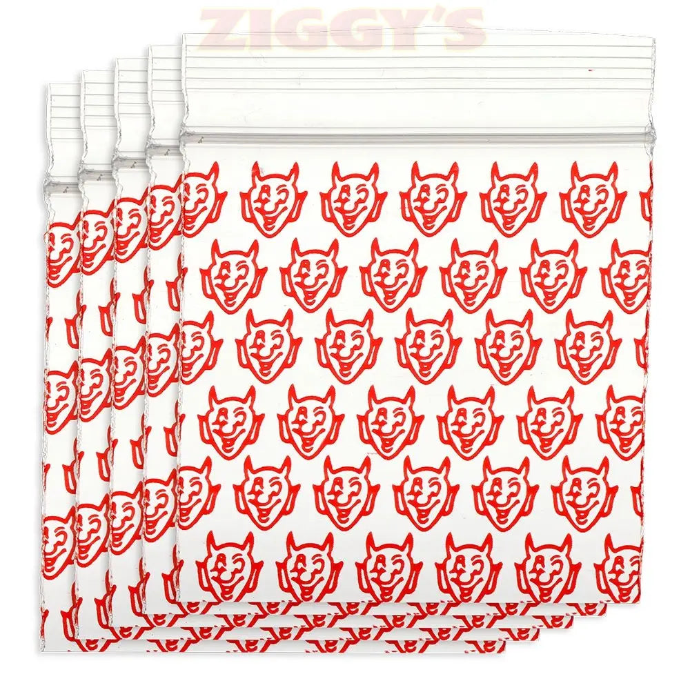 Designer Recloseable Zip Top Plastic Bags | 1000ct Bundle Smoke Drop