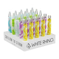 White Rhino Quartz Chillum to Straw - 5" / Glow in the Dark 25ct | Ziggy's Miami