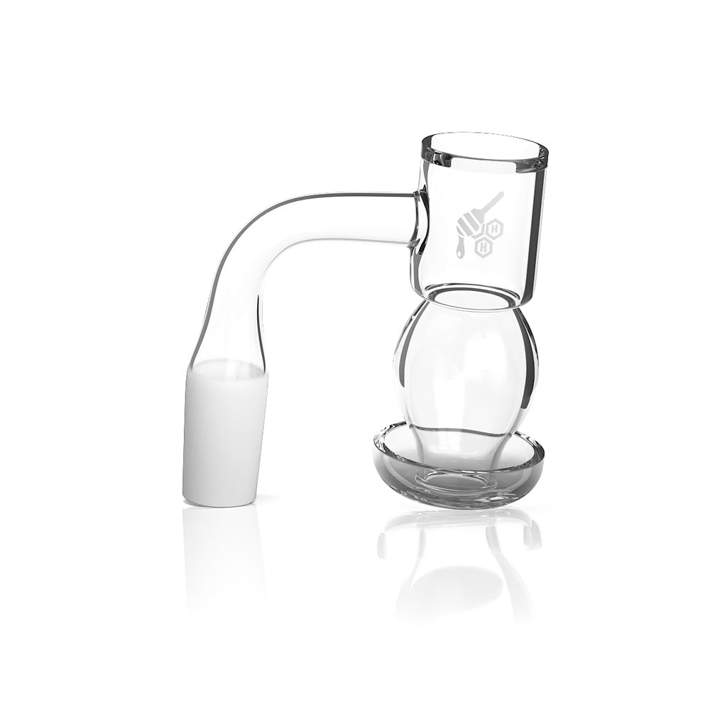 Honeysuckle Bubble Quartz Banger - 90° Degree | YL
