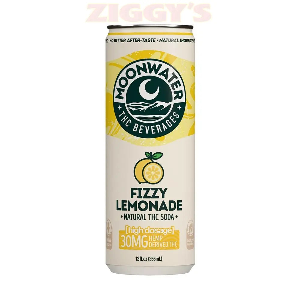 Moonwater Natural Hemp-Derived D9 THC Infused Soda | 12fl oz Can | 24ct Case Smoke Drop
