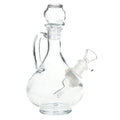 SeshGear Rounded Vintage Glass Water Pipe - 7.75" / 14mm F / Clear