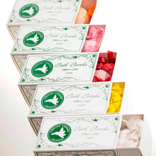 CBD Bath Bombs 2-Pack | 200mg CBD | Carolina Cannabis Creations | Ziggy's Miami