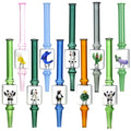 Mini Figurine Dab Straw - 6.5"/Assorted Designs 10PC SET -
