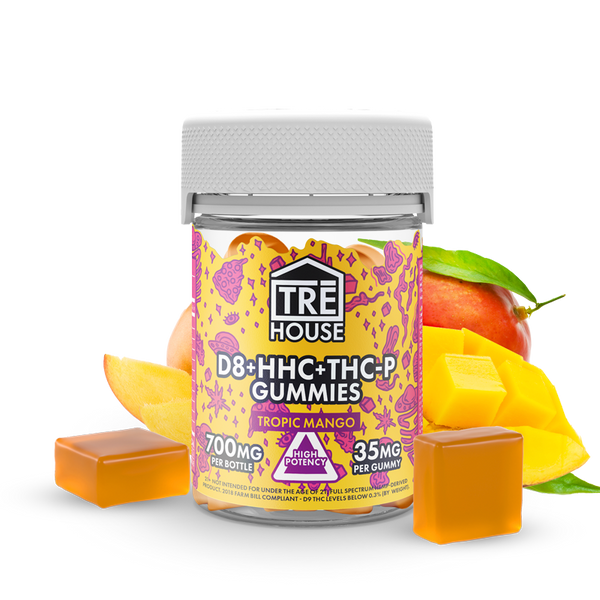 Gummies - Delta 8 w/ HHC & THC-P - Tropic Mango