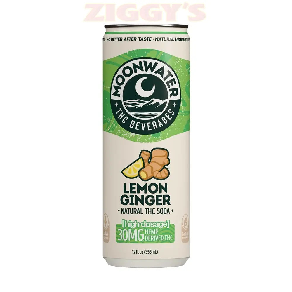 Moonwater Natural Hemp-Derived D9 THC Infused Soda | 12fl oz Can | 24ct Case Smoke Drop