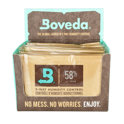 Boveda Humidity Control - 58% 67g - 12PC DISPLAY | Ziggy's Miami