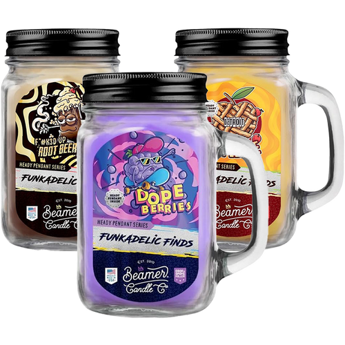 Beamer Candle Co. Funkadelic Finds Collection Hidden Pendant Mason Jar Candle | 12oz | Ziggy's Miami
