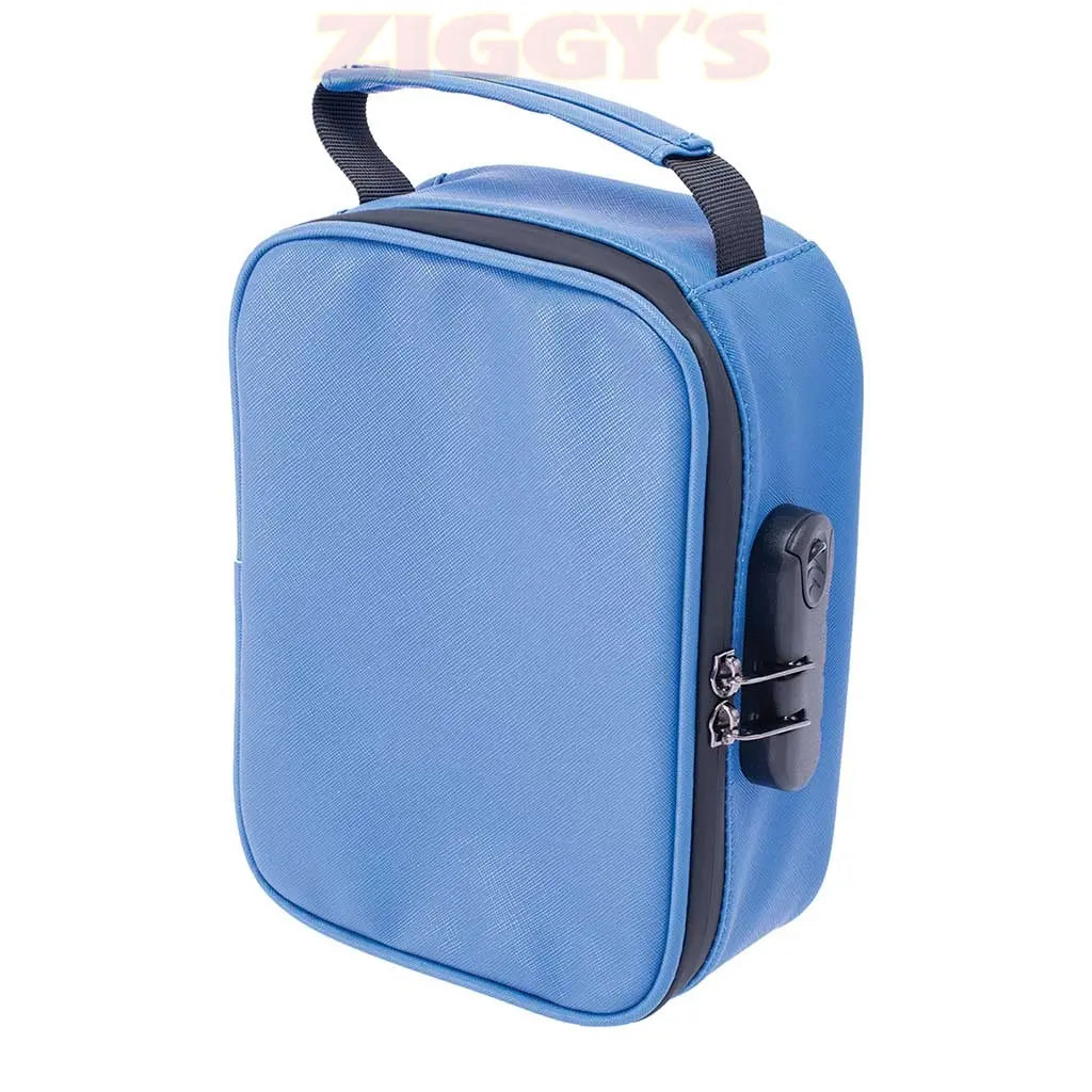 9IN X 6.5IN X 3.5 SMELLPROOF BAG - CLASSIC BLUE Smoke Drop