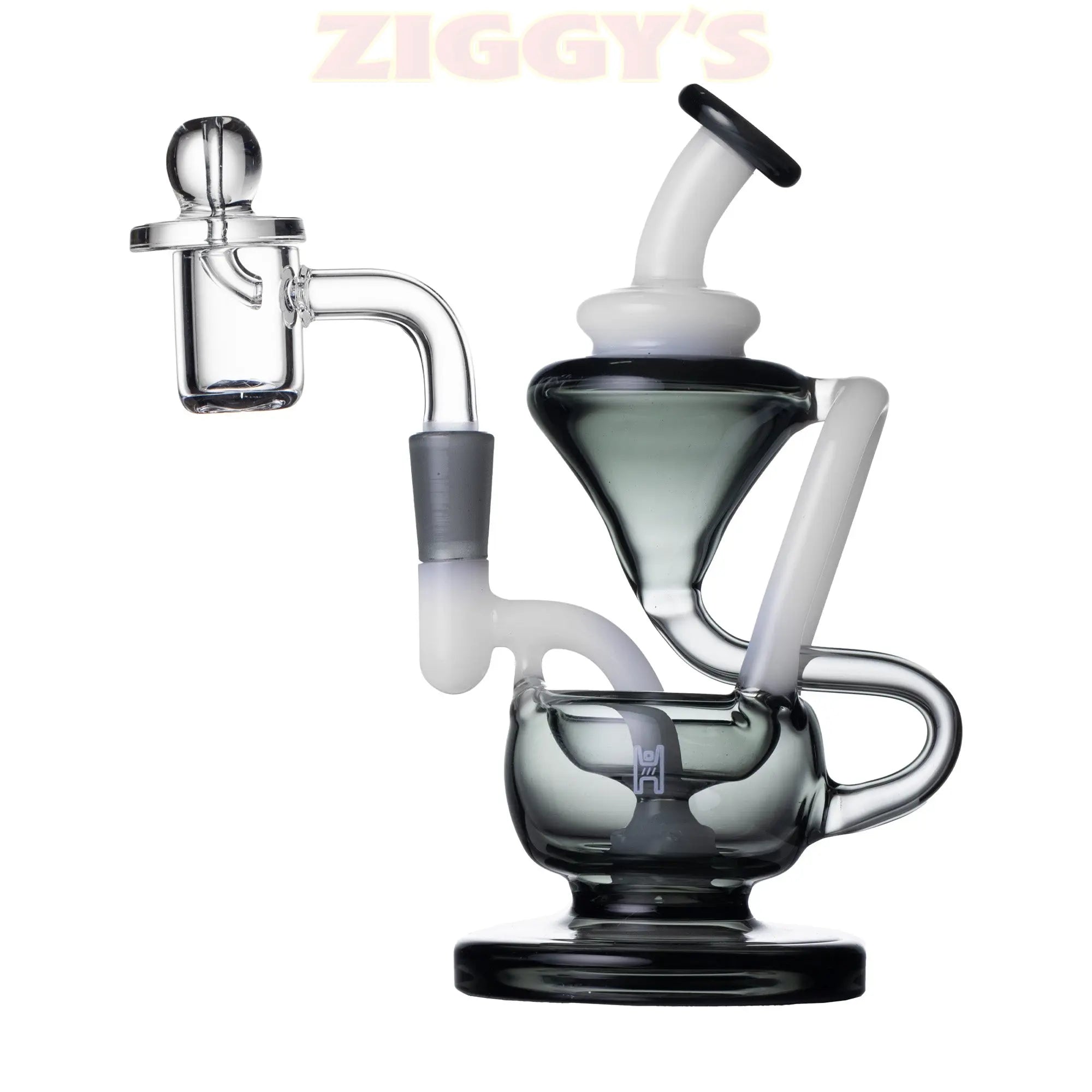 Human Grade 5" Recycler 1A Smoke Drop