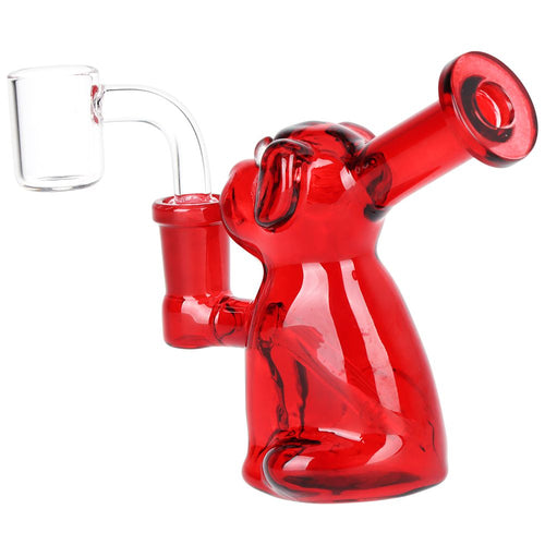 Big Red Dog Glass Dab Rig - 4" / 14mm F — view 2 | Ziggy's Miami