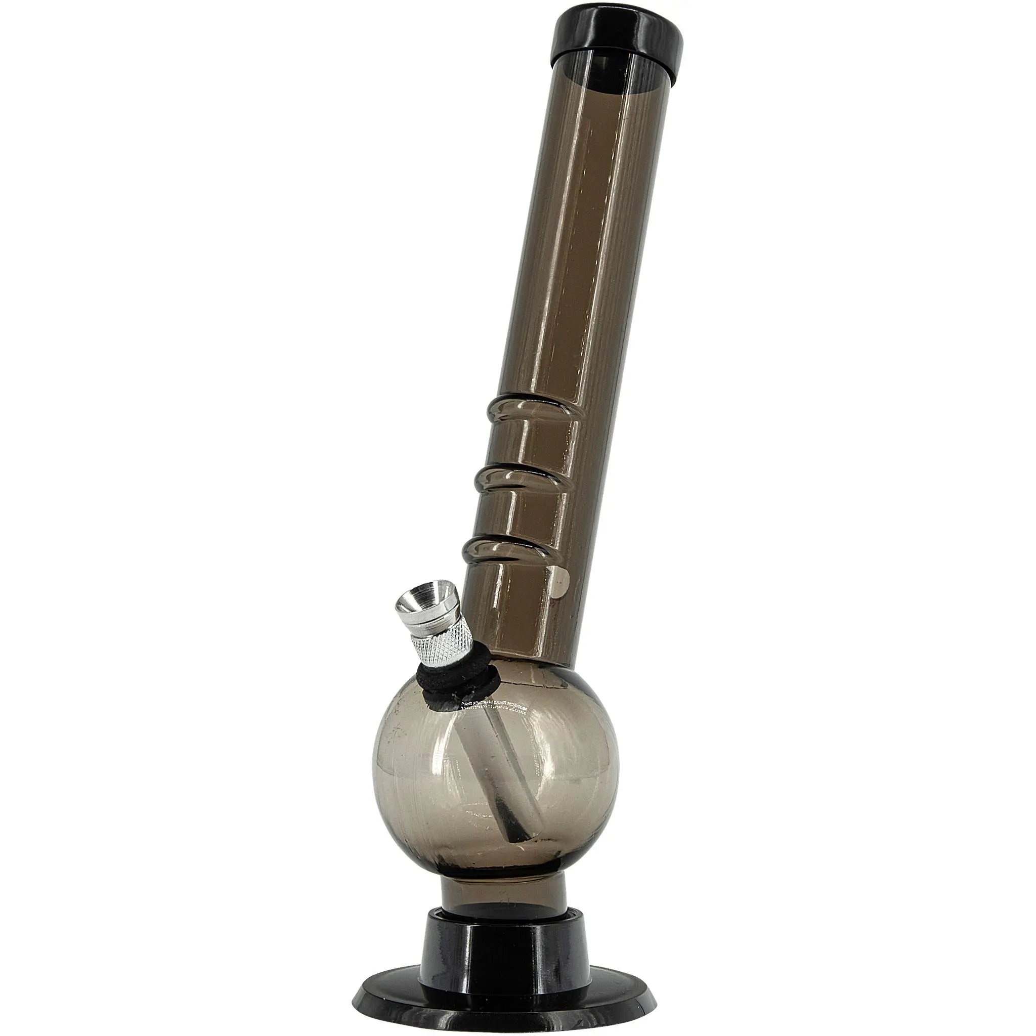 Acrylic Angled Neck Bubble Bong  8" - Multiple Colors Smoke Drop