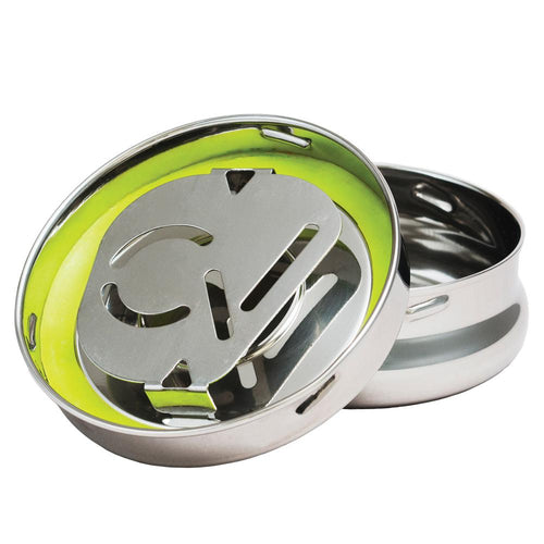 CVault Twist Stainless Steel Storage Container — view 2 | Ziggy's Miami