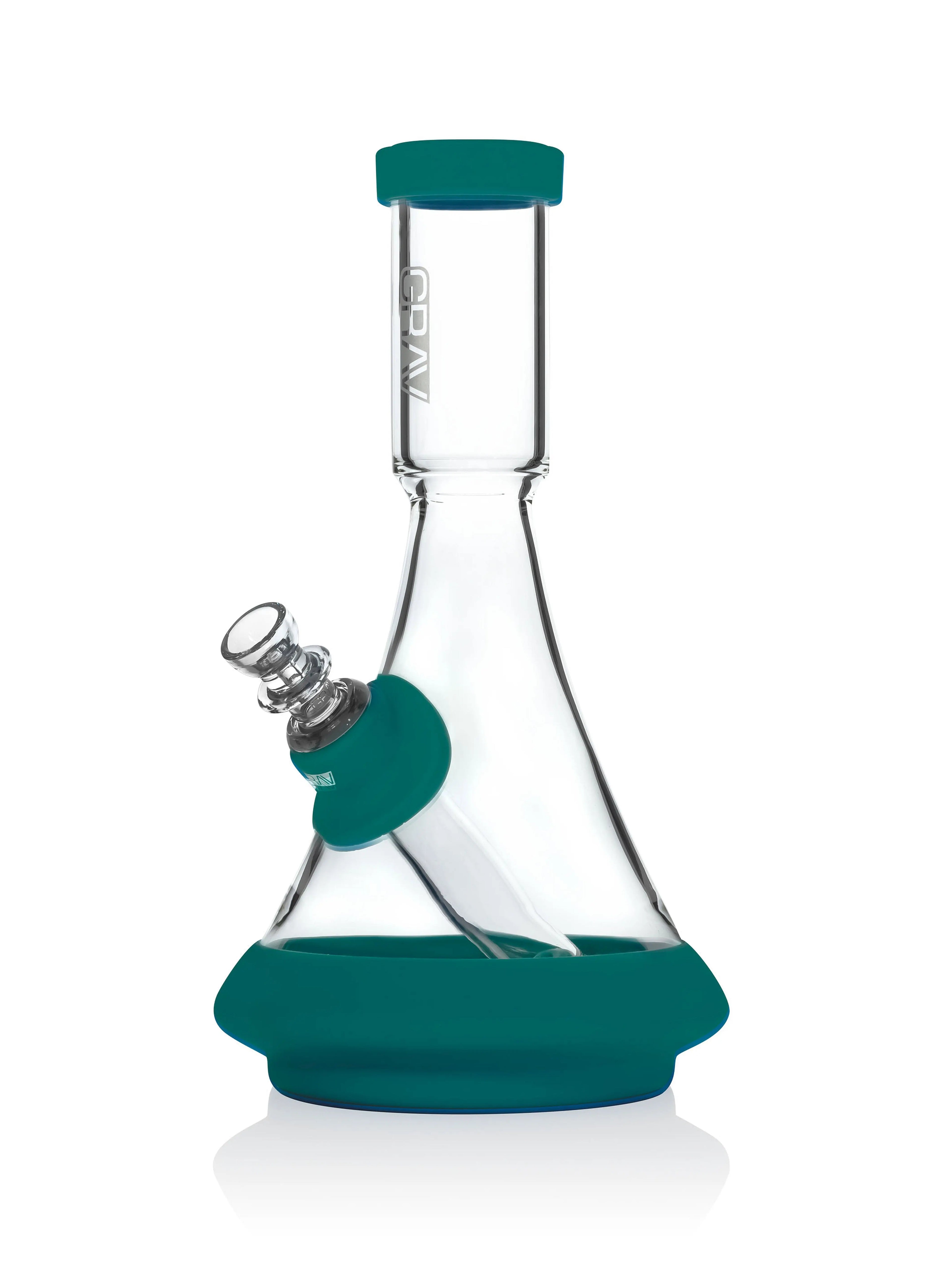 GRAV® Deco Beaker in Silicone Smoke Drop