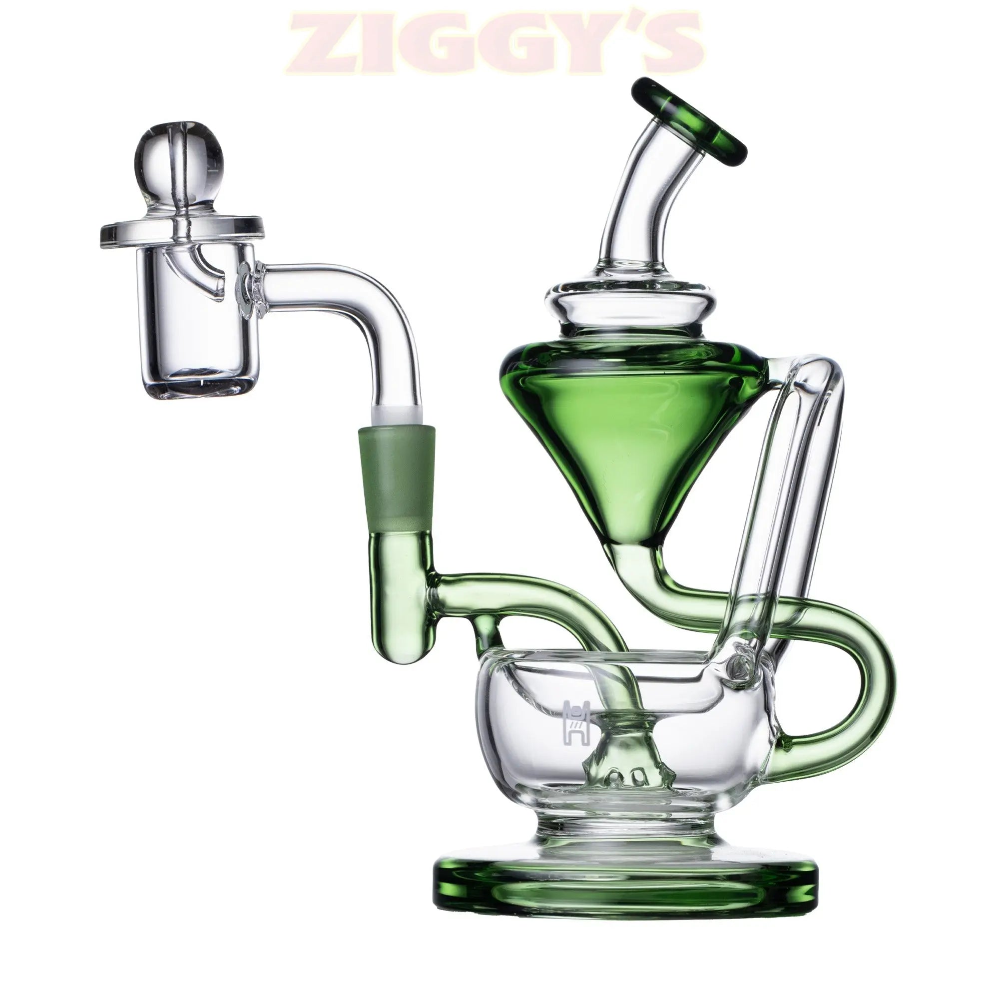 Human Grade 5" Recycler 1A Smoke Drop