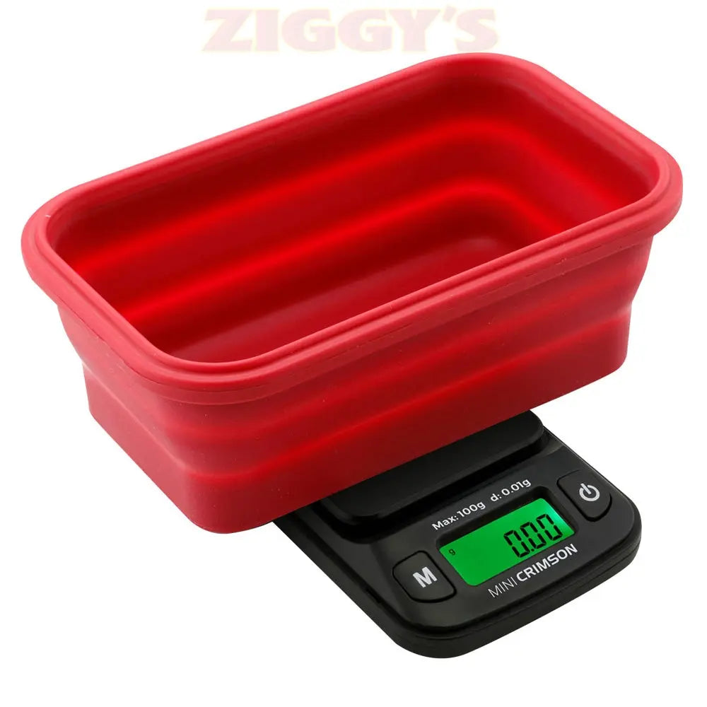 Truweigh Mini Crimson Collapsible Bowl Scale Smoke Drop