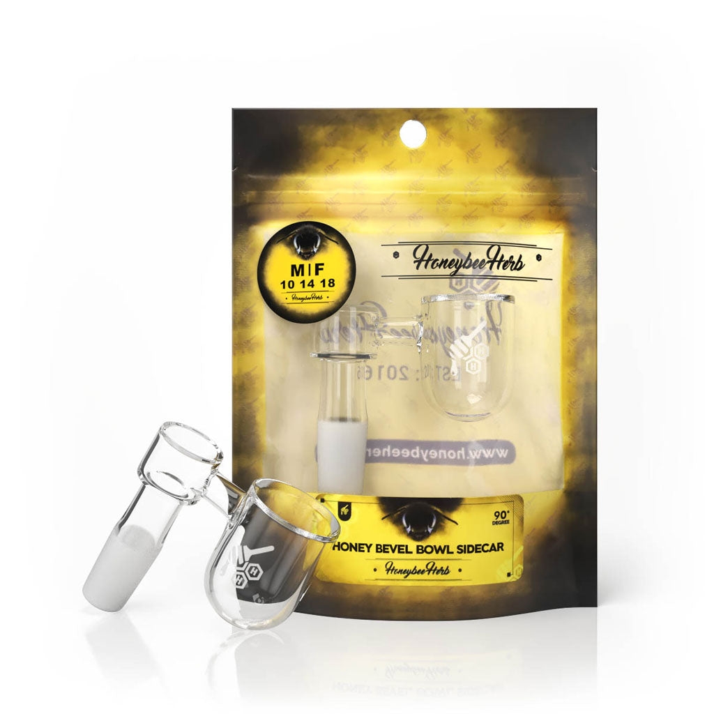 Honey Bevel Bowl Sidecar Quartz Banger - 90° Degree | YL