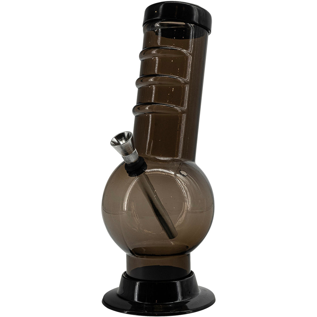 Acrylic Bent Neck Bubble Base Bong 9-12"