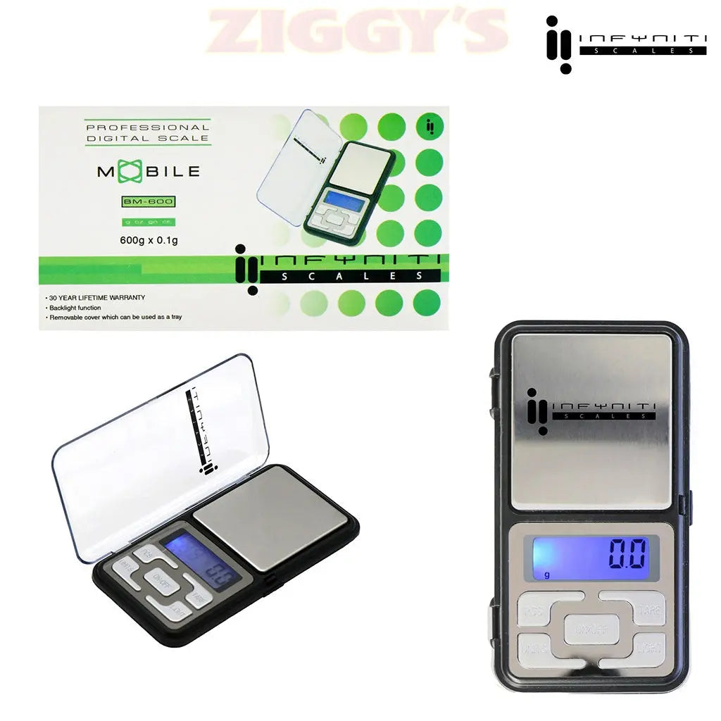 Mobile; 600g X 0.1g, Pocket Scales Smoke Drop