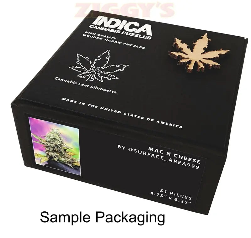 Nick Johnson “Tropicana Cookies " 6.1" x 8.1" 85 Piece 1/4 Inch thick Maple Wood Jigsaw Puzzle Smoke Drop