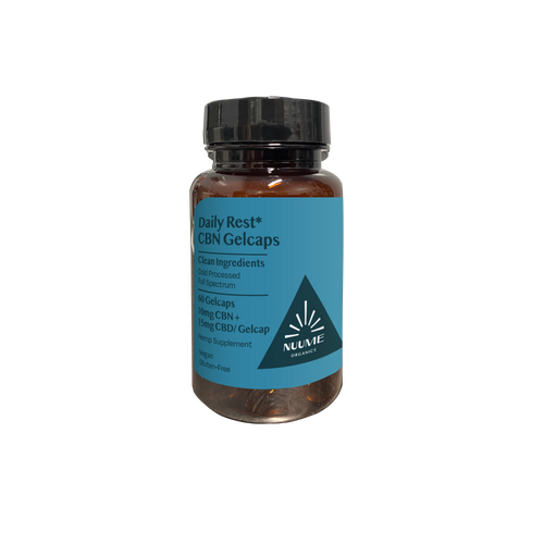 CBN+CBD Daily Rest Gelcaps - 60ct Bottle 10mg+15mg (1500mg/Bottle) | Ziggy's Miami