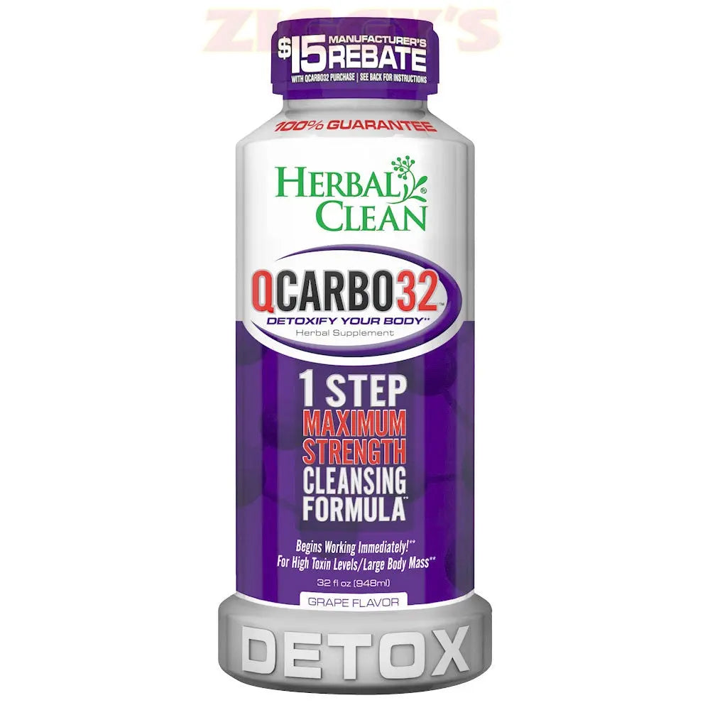 Herbal Clean QCarbo32 Detox Drink | 32oz Smoke Drop
