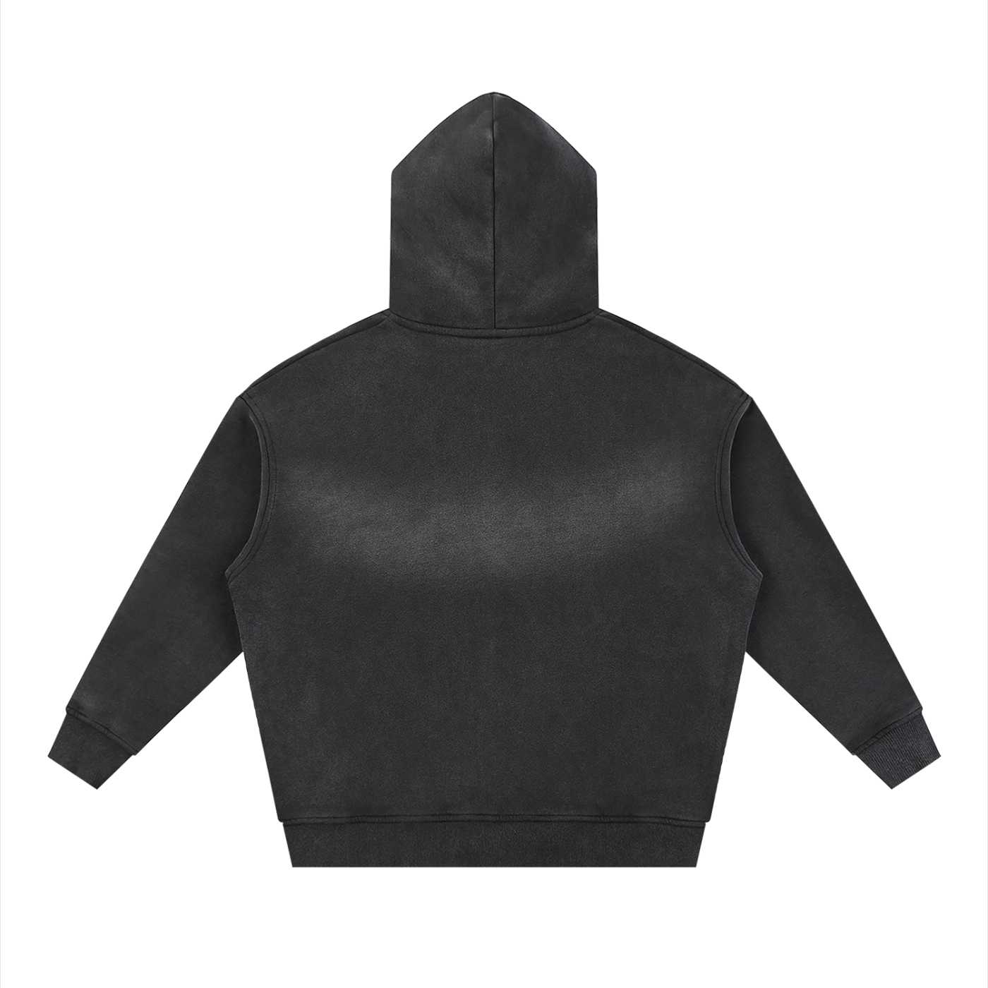 Sunfade Two-way Zipper Boxy Fleece Hoodie