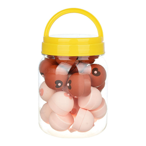 Boobie Silicone Container | 1.25" | Assorted Colors | 25pc Jar | Ziggy's Miami
