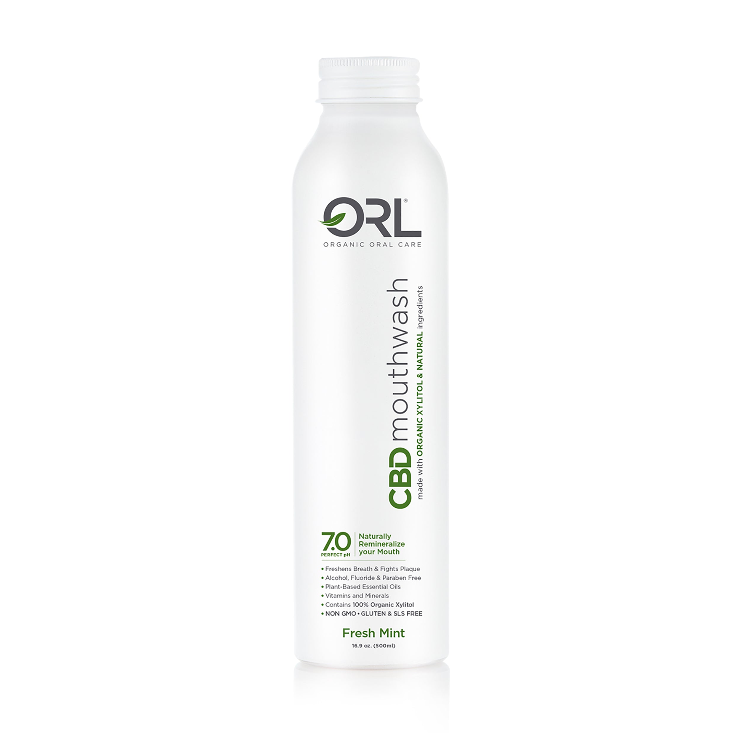 CBD Mouthwash with Organic Xylitol & Natural Ingredients
