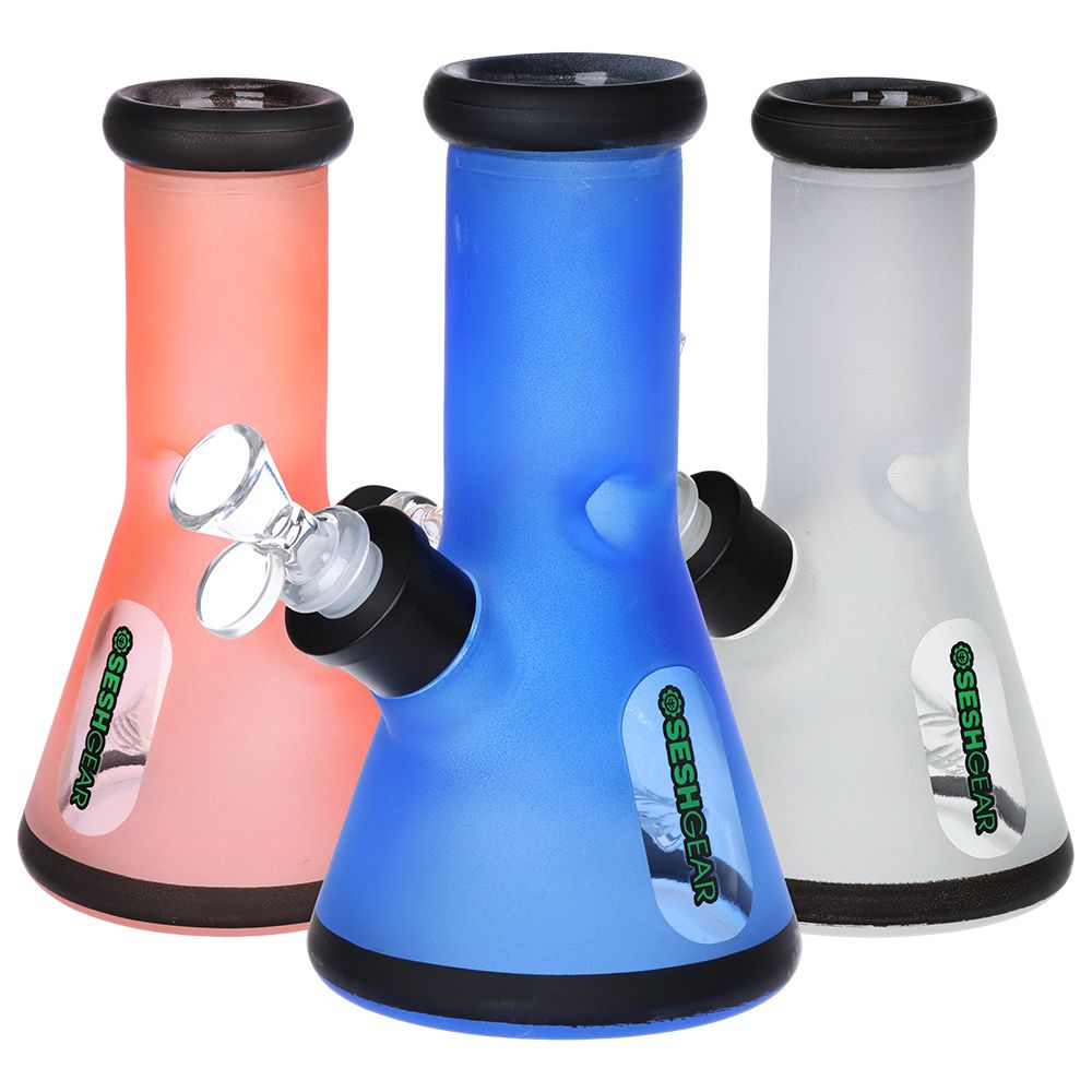 SeshGear Glass Beaker Water Pipe Smokers' Kit | 8" | 14mm F