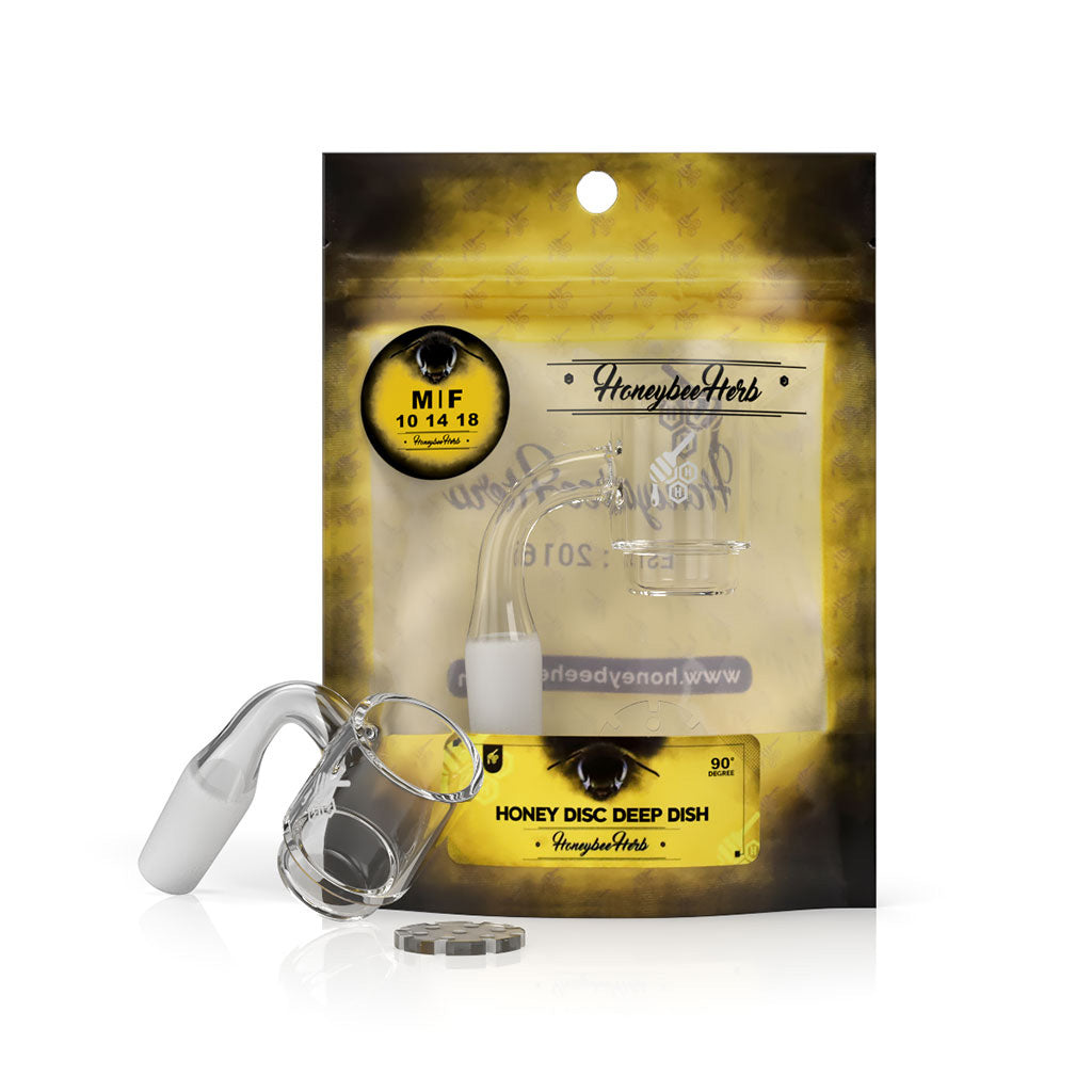 Honey Disc Deep Dish Quartz Banger - 90° Degree | YL