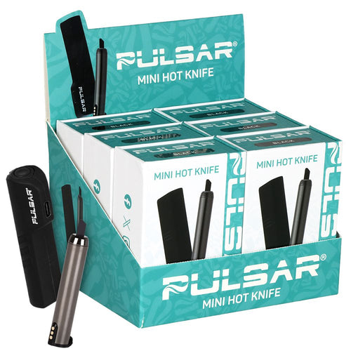 6ct Display - Pulsar Mini Hot Knife - 180mAh / Black | Ziggy's Miami