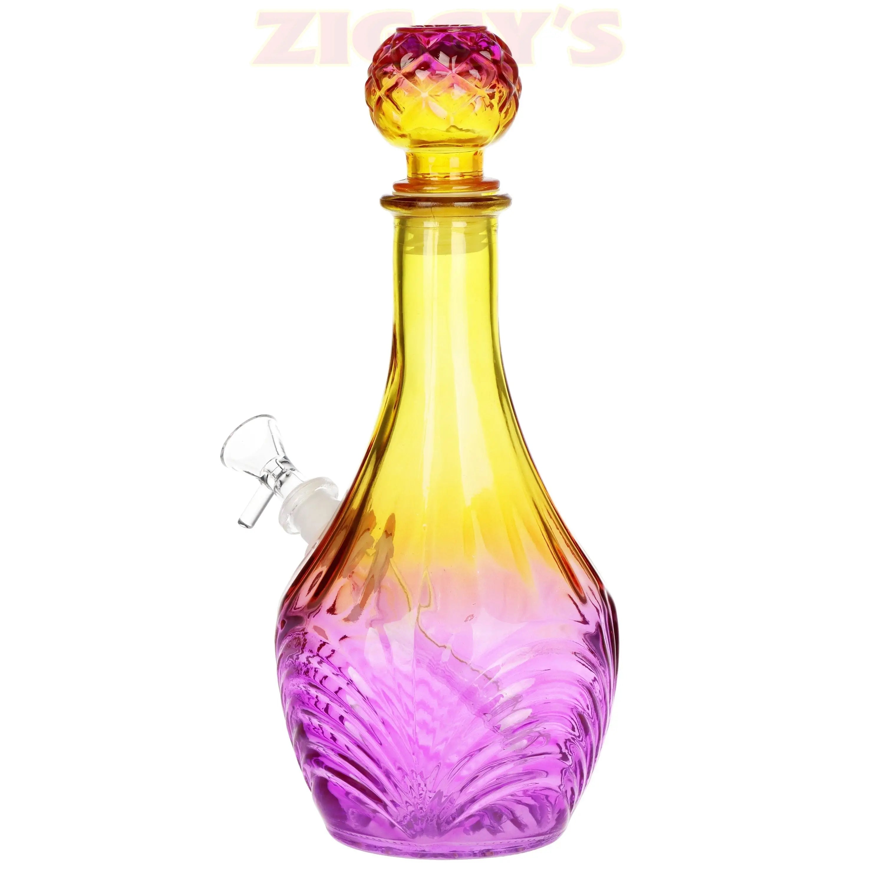 SeshGear Vintage Ombre Glass Water Pipe - 11" / 14mm F / High Stripe Smoke Drop