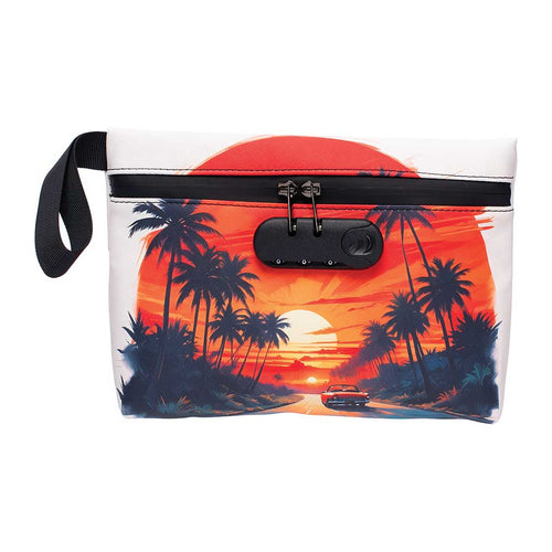 11IN X 7.5IN SMELLPROOF BAG - SUNSET DRIVE | Ziggy's Miami