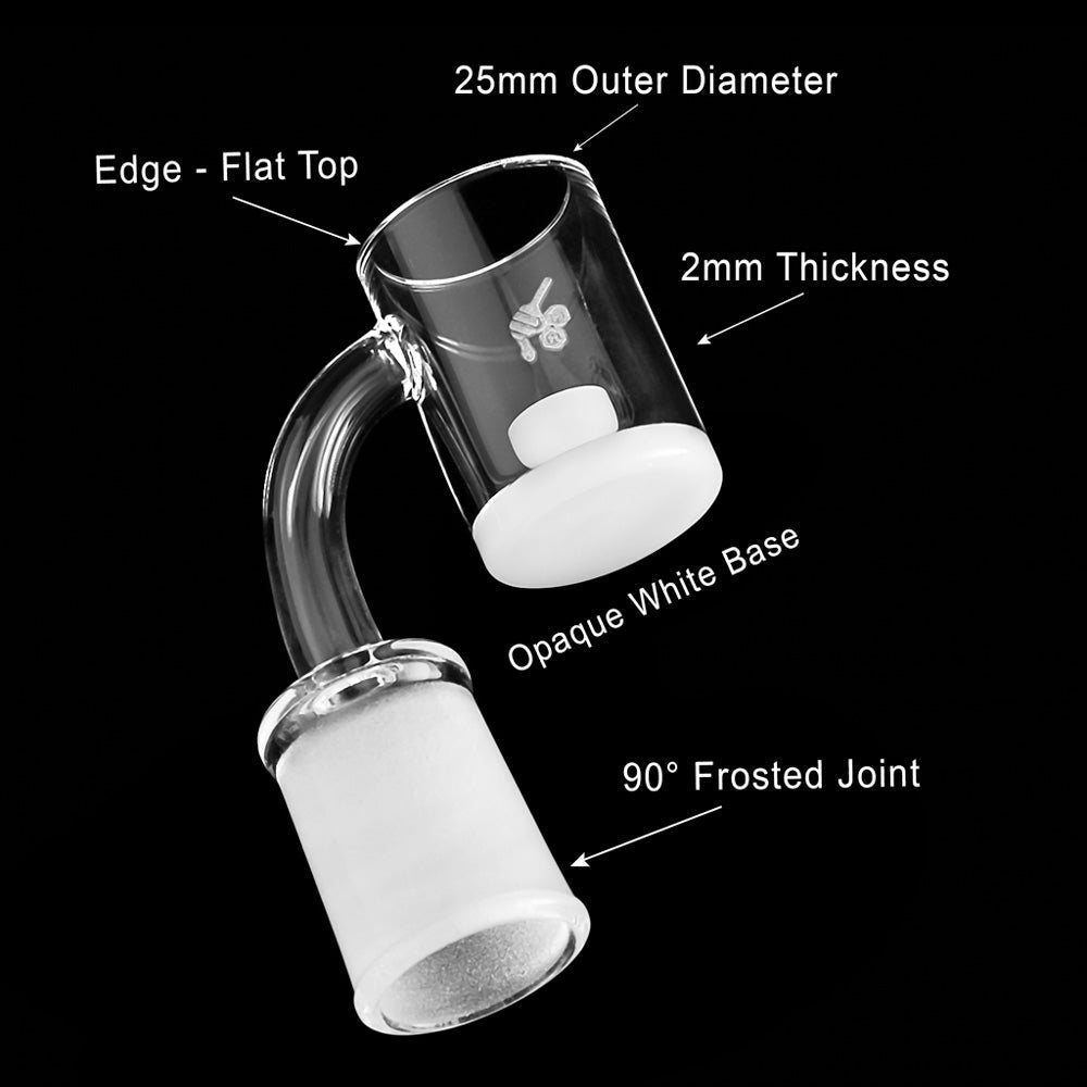 Honey & Milk Core Reactor Quartz Banger - 90° Degree | YL