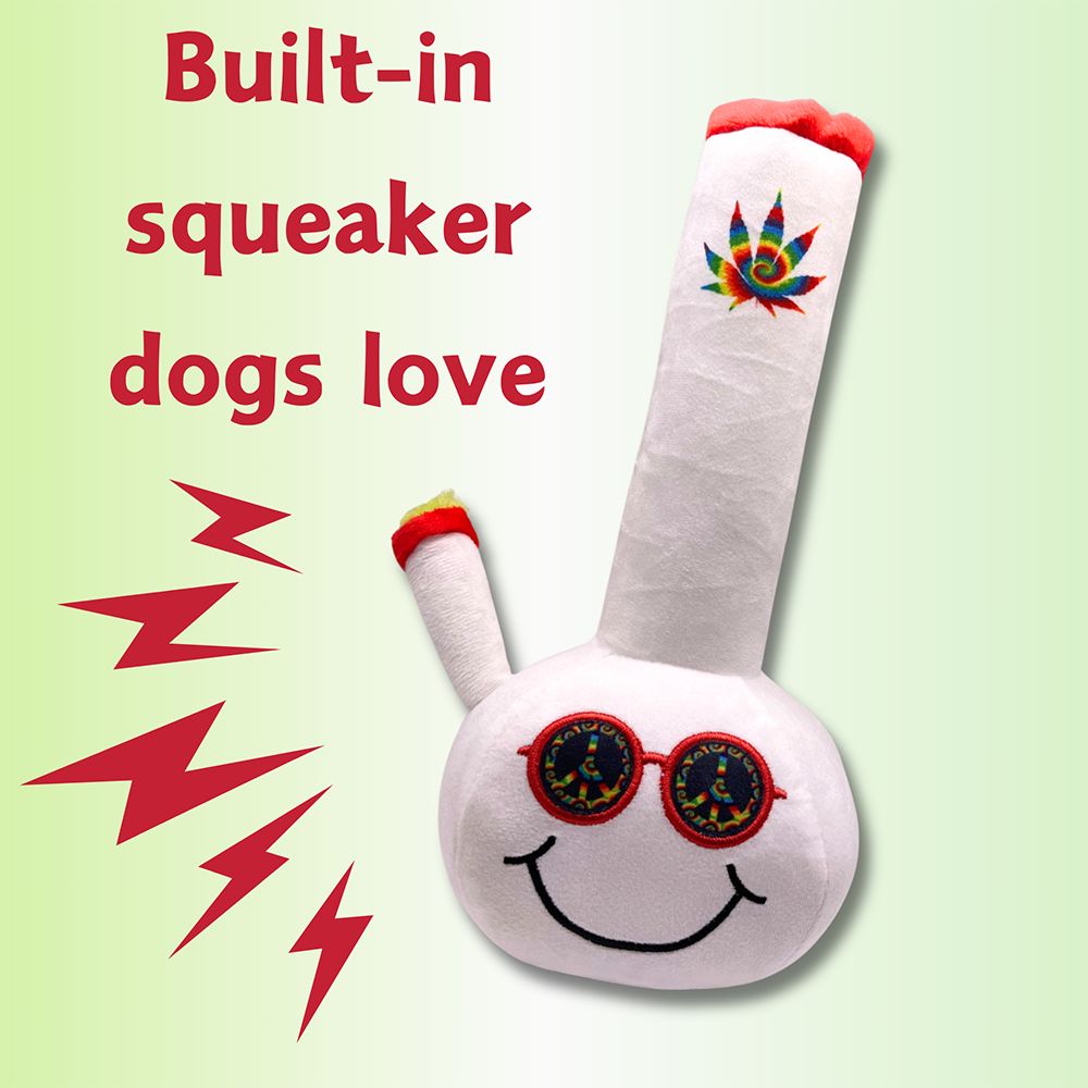 Paw:20 Billie Bong Squeaker Dog Toy - 10" — view 4 | Ziggy's Miami