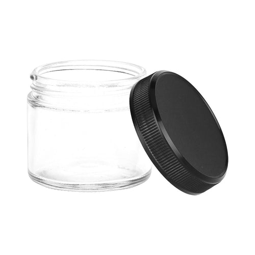 Clear Screw-Top Jar - 1.8" x 2.1"/ Small — view 2 | Ziggy's Miami