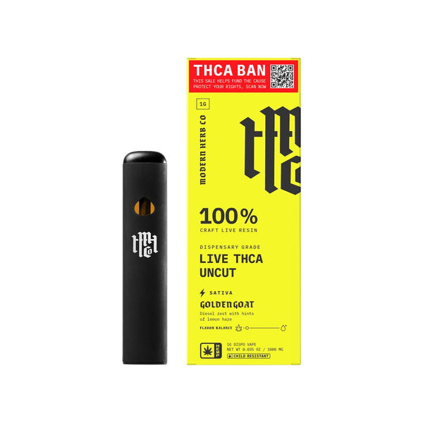 Modern Herb Co Save THCA Live Resin Uncut Disposable | 1g