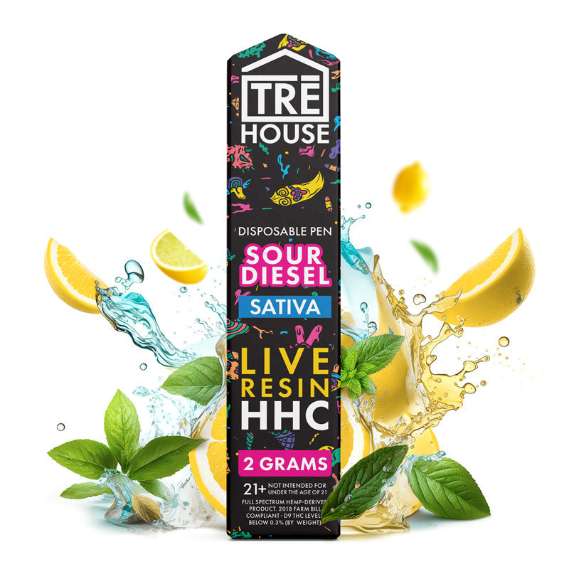 Pen - Sour Diesel - Sativa - Live Resin - HHC - 2 Grams