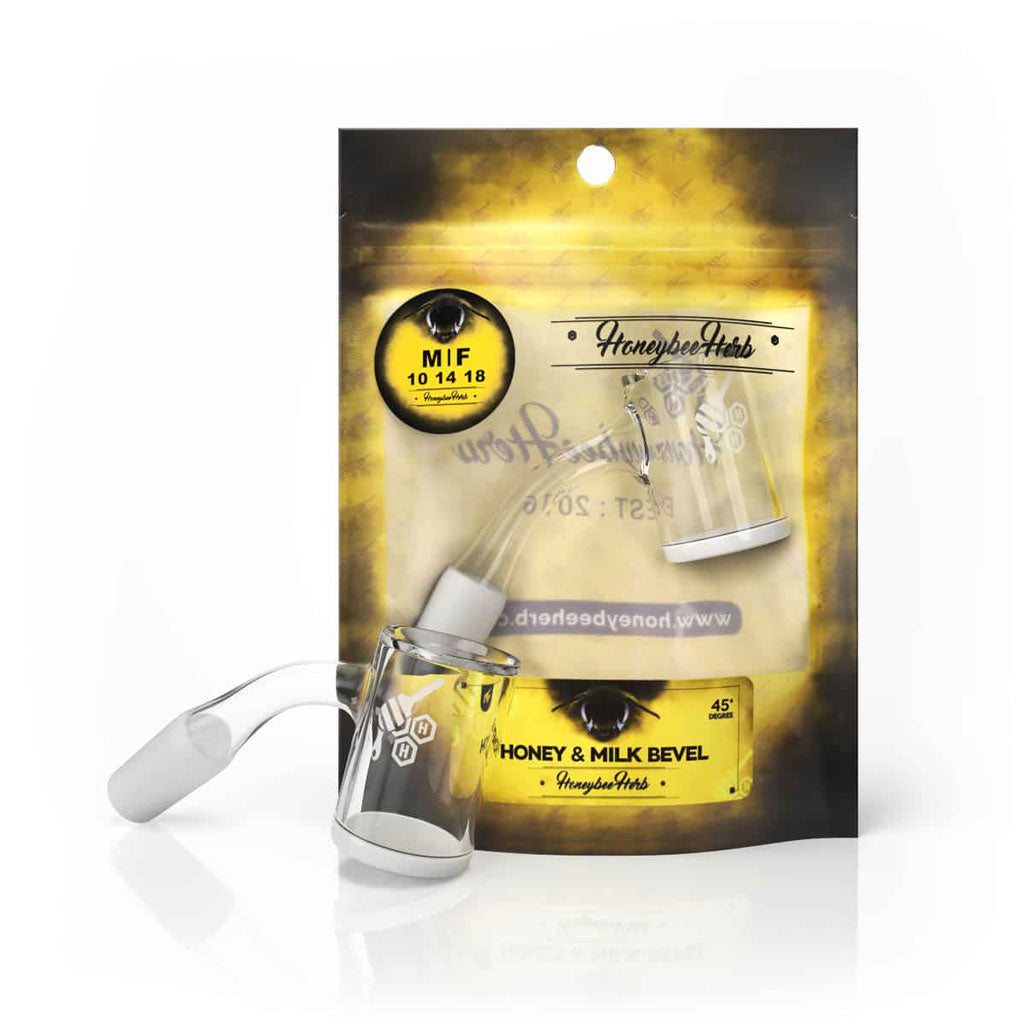Honey & Milk Bevel Quartz Banger - 45° Degree | YL