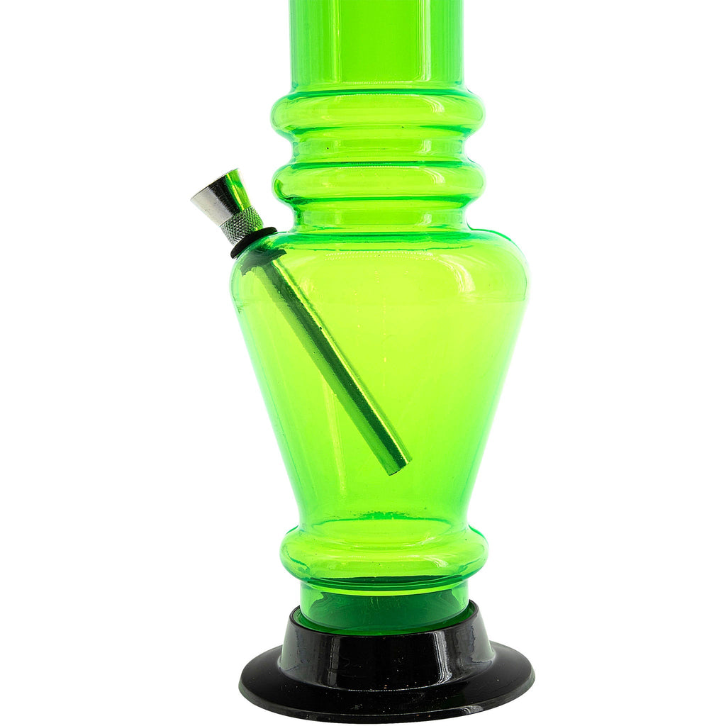 Acrylic Vase Base Bong  12"
