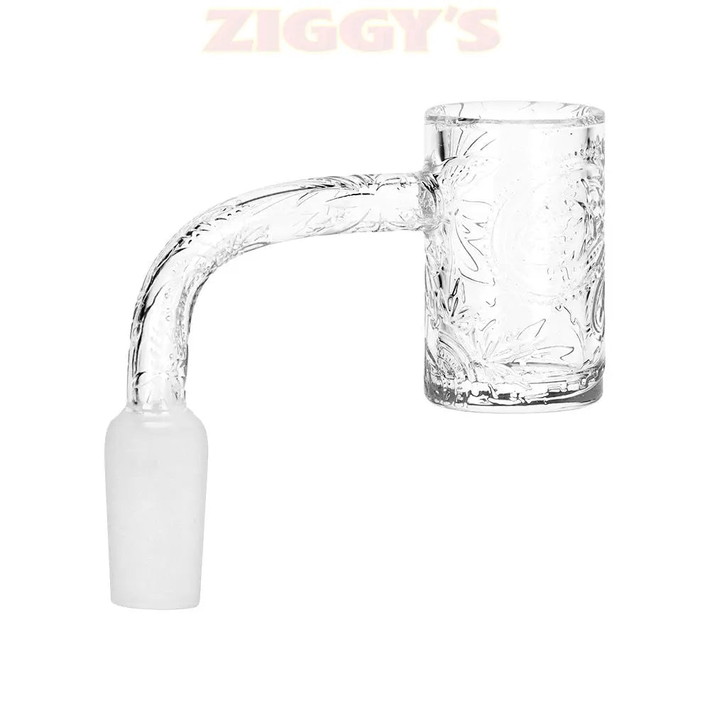 Dogg Lbs Everyday Engraved Paisley Quartz Banger - 14mm M / 90D Smoke Drop