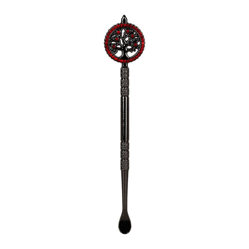 10CT JAR - SeshGear Tree of Life Metal Dab Tool - 4.5" / Assorted Colors