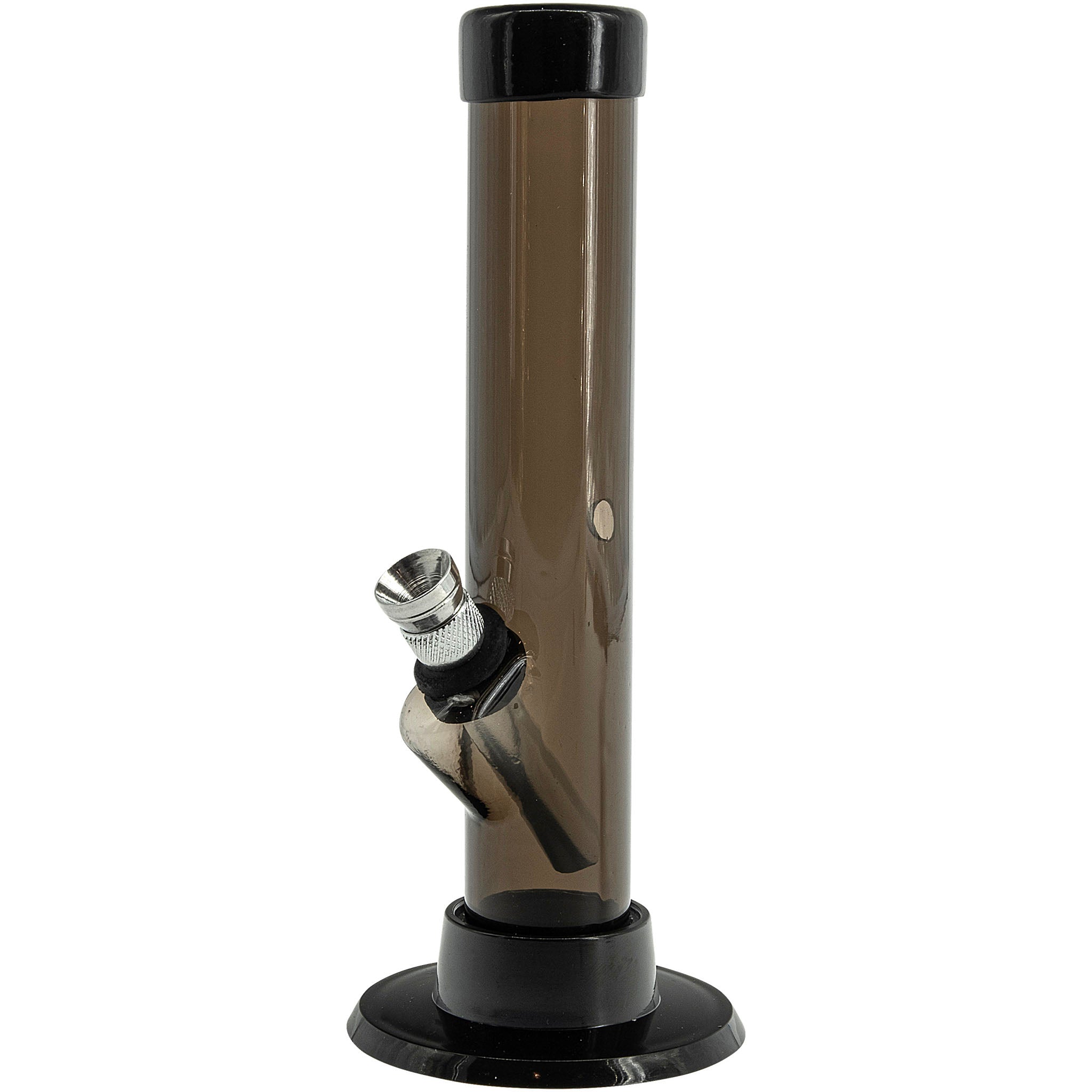 JM Enterprises 6" Acrylic Straight Tube Bong - Multiple Colors